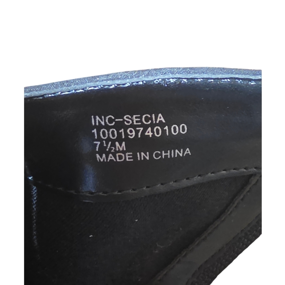 INC International Concepts Black Heeled Boots - Picture 2 of 12